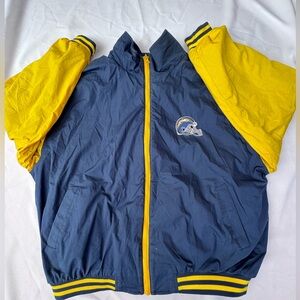 Men's San Diego Chargers Now LA Chargers NFL Reversible Coat Size XXL